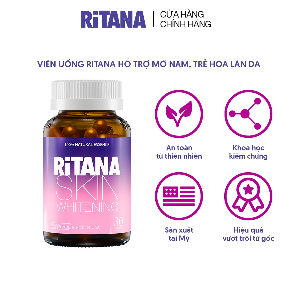 Viên uống RITANA trắng da mờ sạm nám (30 viên)