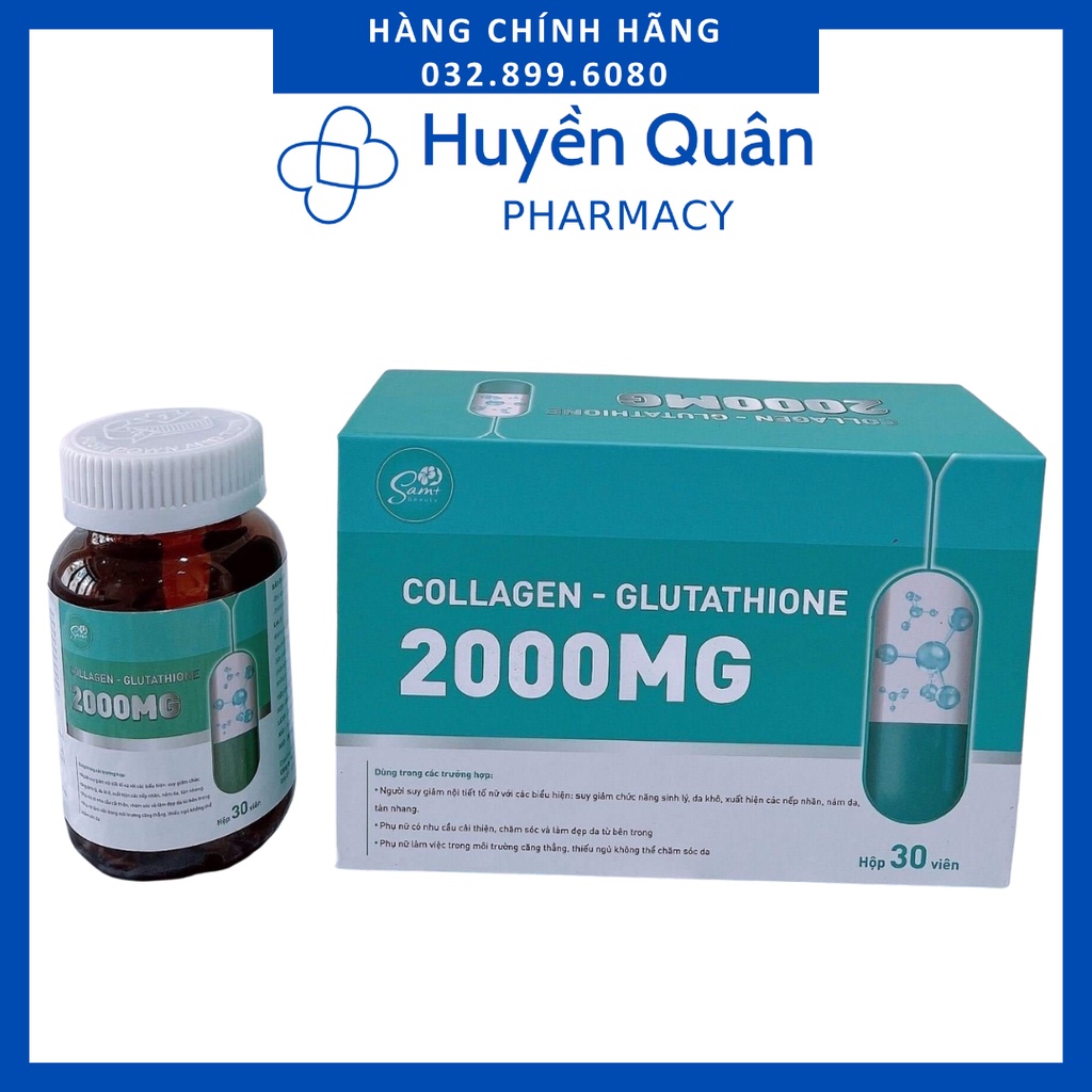 viên uống trắng da collagen glutathione 2000mg hộp 30 viên giá rẻ Tháng  5,2026