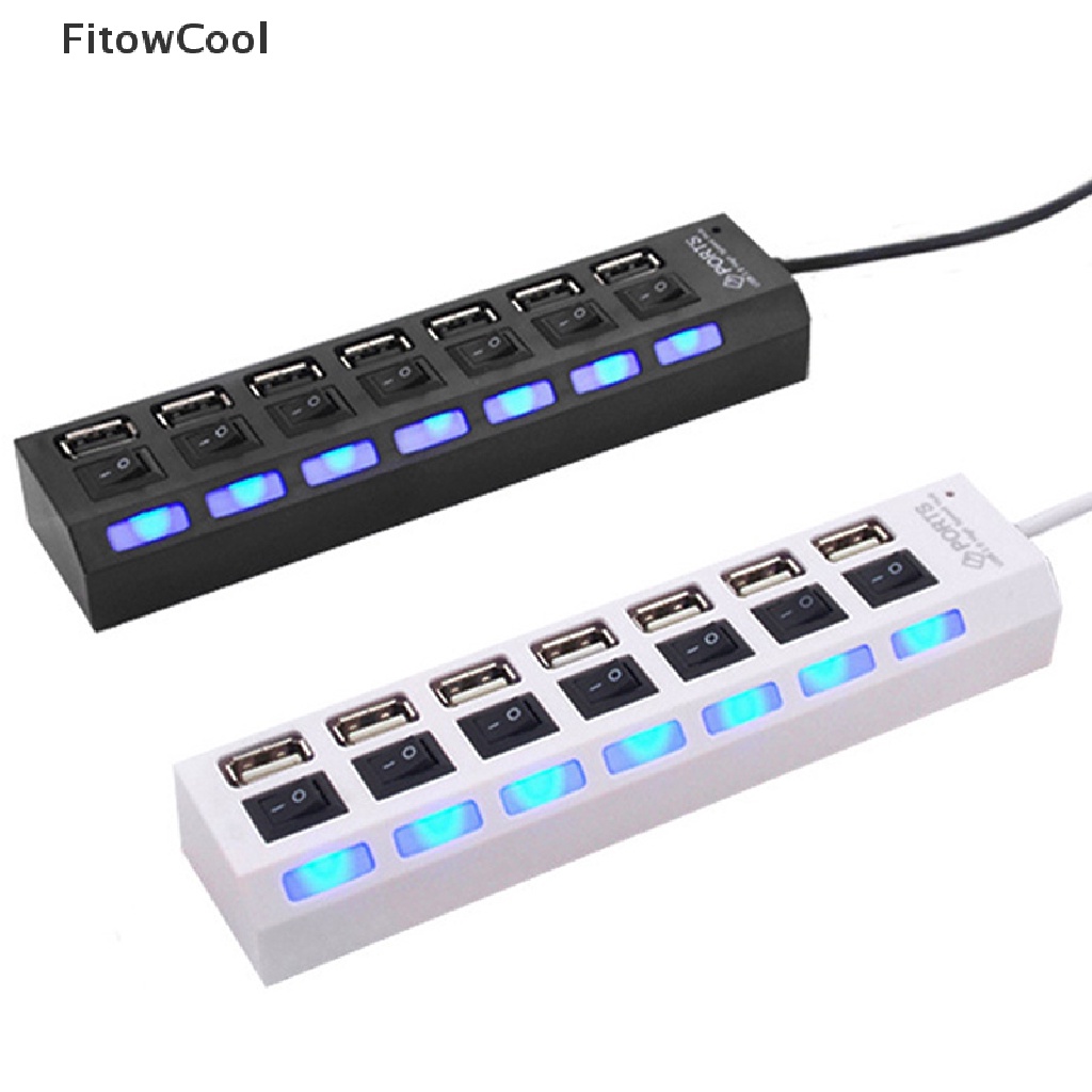 Bộ Chia 7 Cổng USB 2.0 Nhiều Công Tắc QDD