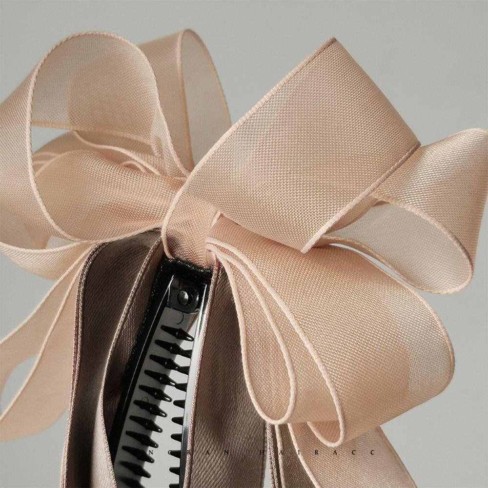 ANEMONE Kẹp Tóc Nơ Ruy Băng Phong Cách Hàn Quốc Ngọt Ngào Cho Nữ