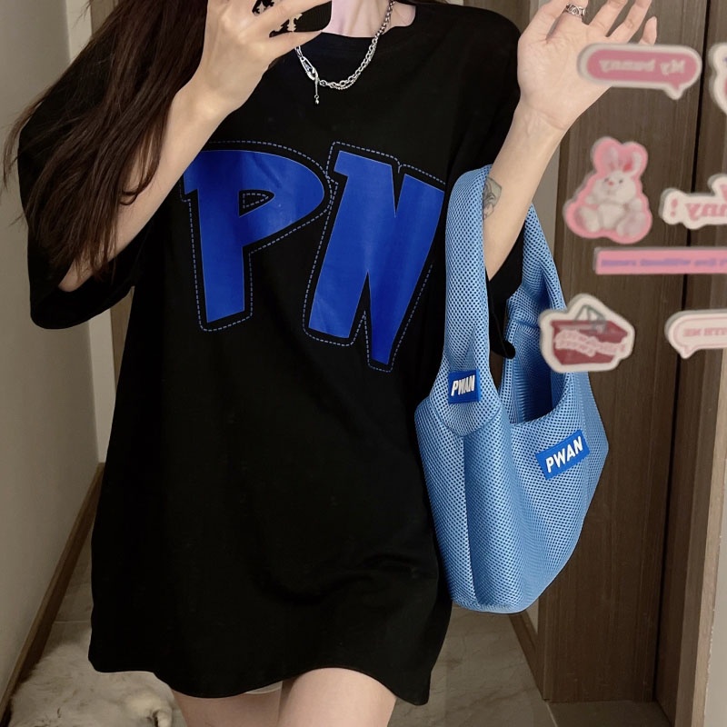 Áo Thun Nữ Ngắn Tay Cổ Tròn Thời Trang Hàn