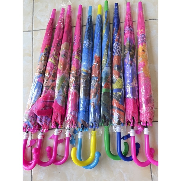 Ô Dù Công chúa siêu nhân Cho Bé Gái / bé trai - Đồ Chơi Trẻ Em - Ô hoạt hình che nắng mưa cho các bé