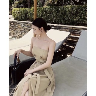 ĐẦM CÚP NUDE XẺ TÀ