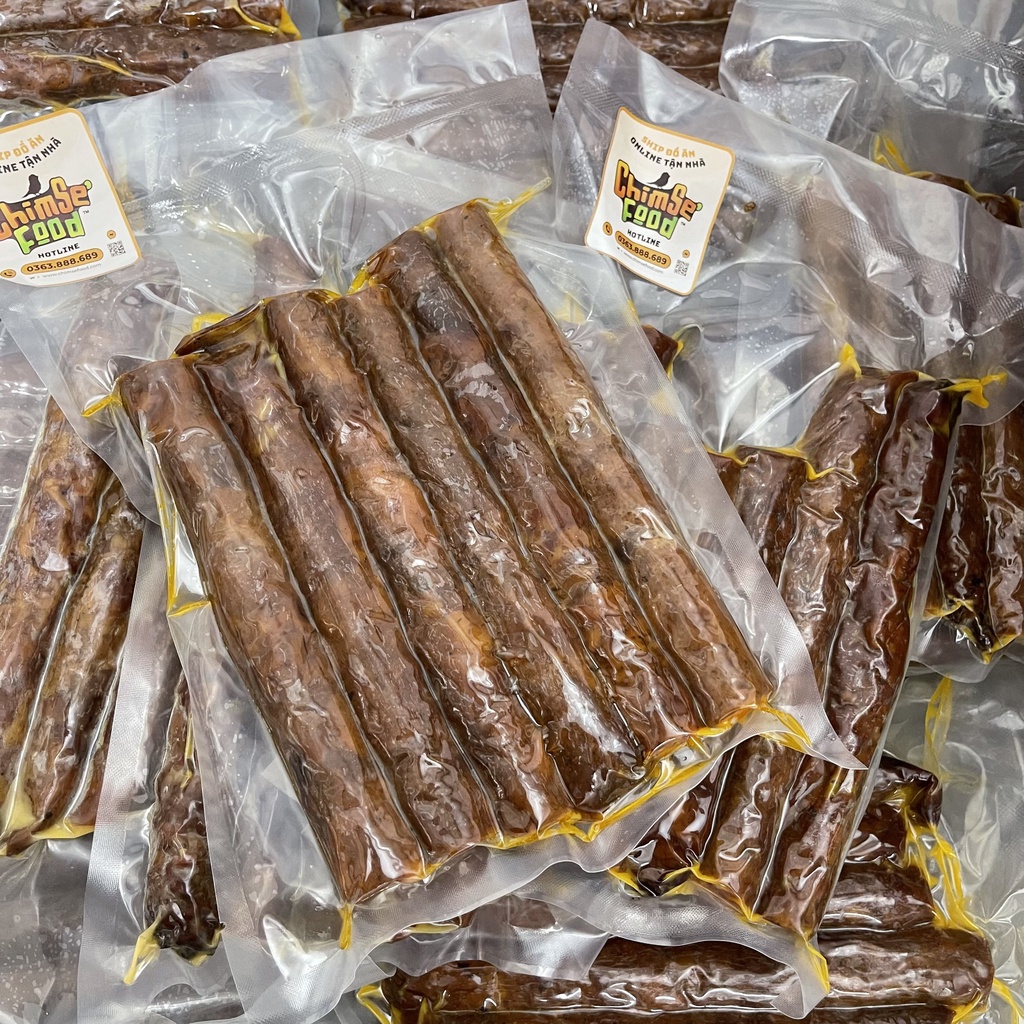 Lạp Xưởng Hun Khói  Lạp Sườn Gác Bếp Gói 500g - Chim Sẻ Food