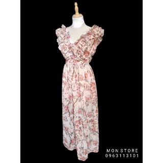 Maxi hoa cổ V