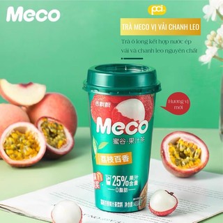 Trà hoa quả meco vị vải chanh leo/ lựu nho 400ml