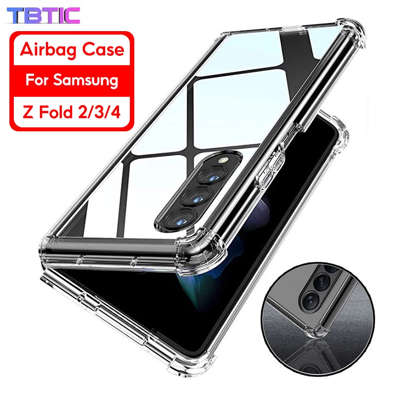 Ốp điện thoại TBTIC cứng trong suốt chống sốc dành cho Samsung Galaxy Z Fold 4 3 2