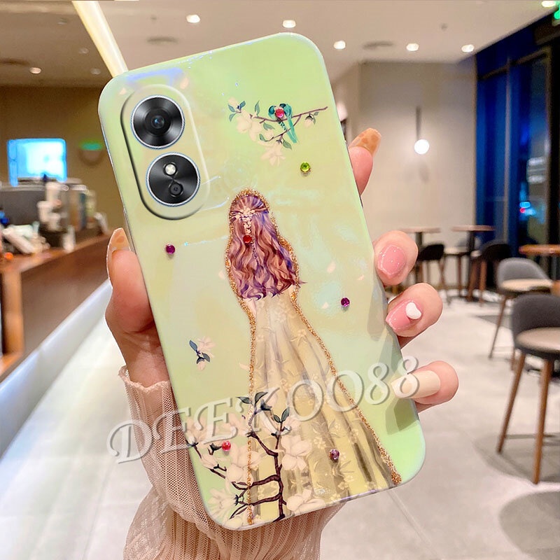 Ốp Điện Thoại Hình Hoa Đính Đá Lấp Lánh Cho OPPO Reno8 T A78 5G 4G Reno 8 8T Reno8T OPPOA78