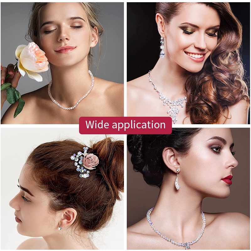 Chuỗi Hạt Pha Lê 6mm 8mm 96 Mặt Tự Làm Trang Sức Tiện Dụng