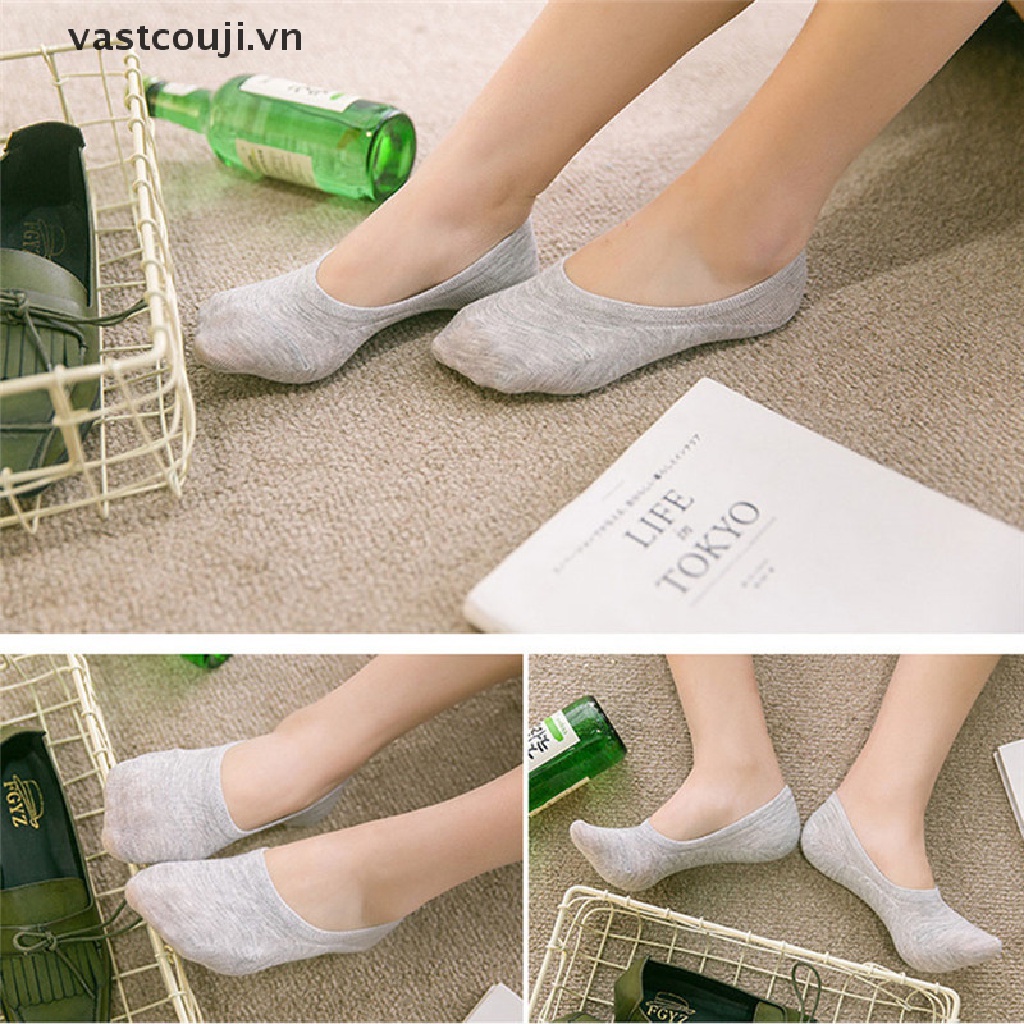 Bộ 5 Đôi Vớ Cotton Mềm Mại Màu Sắc Ngẫu Nhiên Thời Trang Cho Nữ