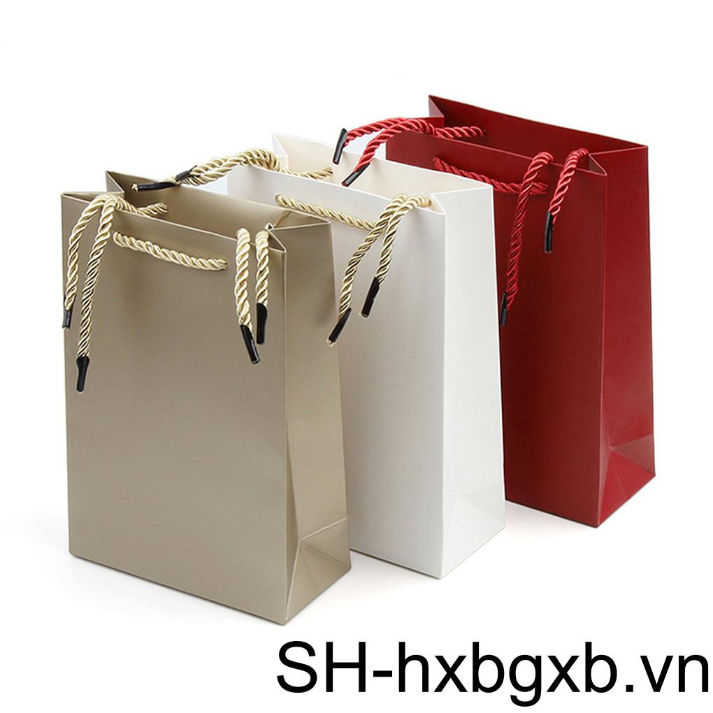 Túi Giấy Đồng Đựng Đồ Mua Sắm / Trang Sức Với Tay Cầm Chỉ Đơn Giản Trang Trí Tiệc Tùng