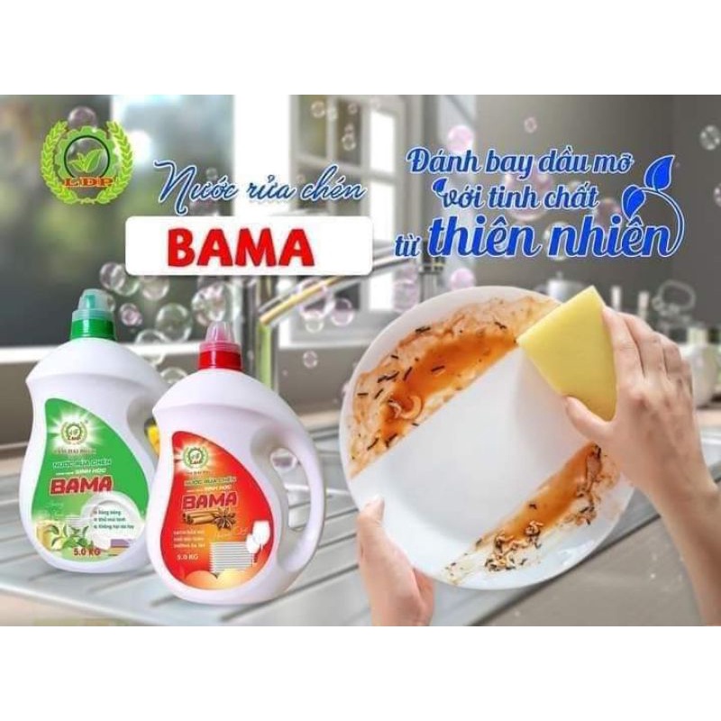 Nước Rửa Chén Bát Sinh Học Lâm Đại Phúc can 5lit
