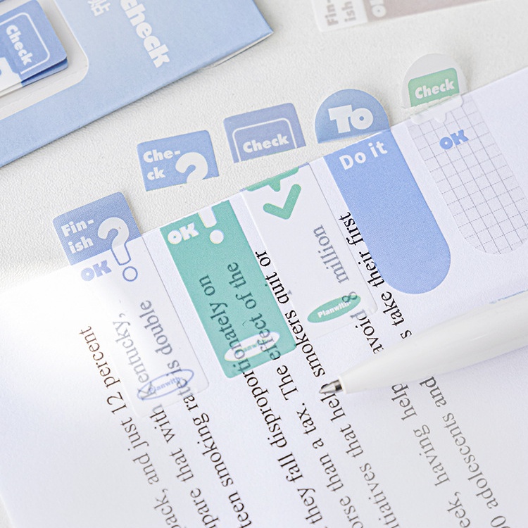 Idako 120 mảnh Planwith đơn giản xé dán ghi chú đa chức năng tự dính N lần dán chỉ số dán MM151