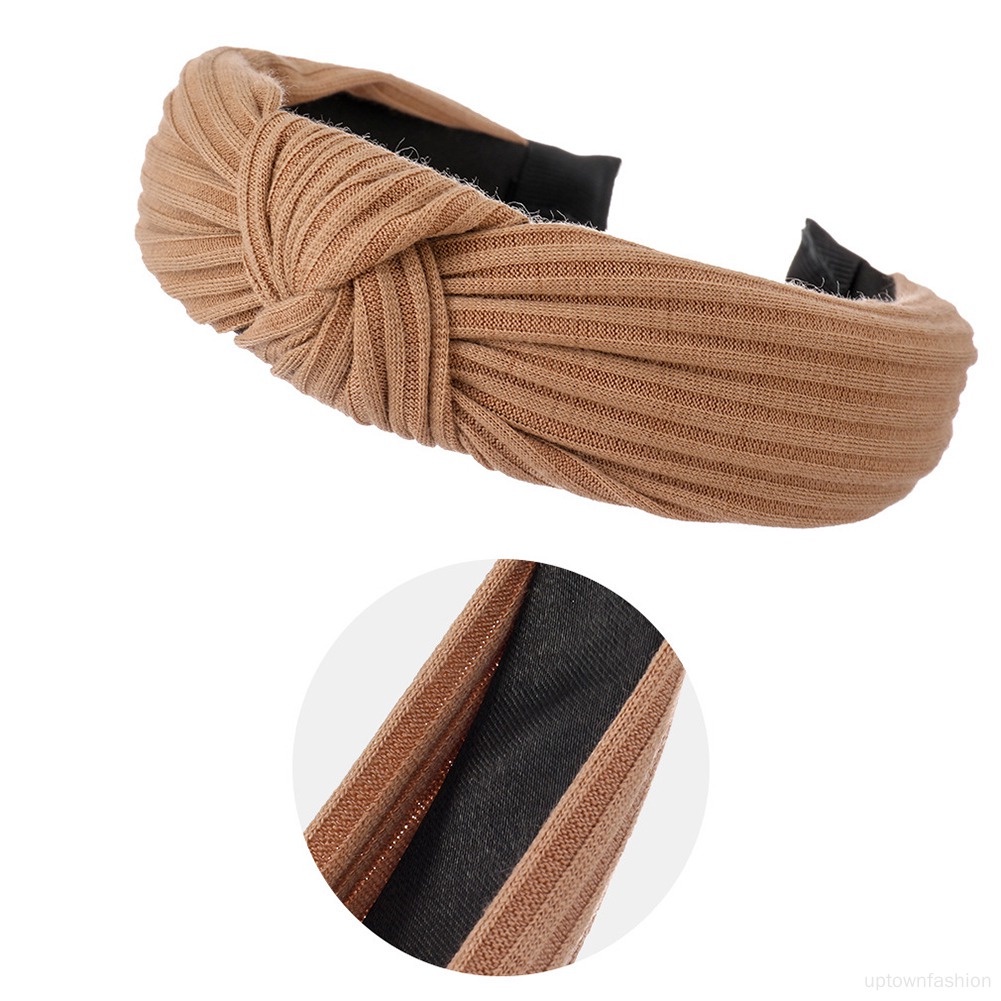 Băng Đô Len Thắt Nút Thời Trang Cho Nữ Rửa Mặt