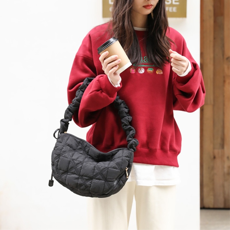 Túi Đeo Chéo Vai Dây Rút Hình Đám Mây Thời Trang Dành Cho Nữ