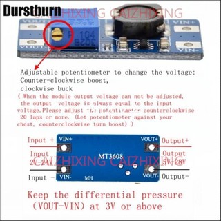 Bảng Mạch Tăng Áp MT3608 DC-DC MAX 28V 2A