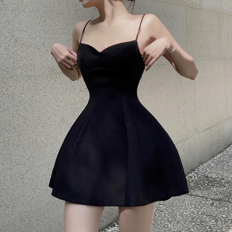 DAM HAI DÂY CÚP NGỰC CHIẾT EO GIGINA DRESS