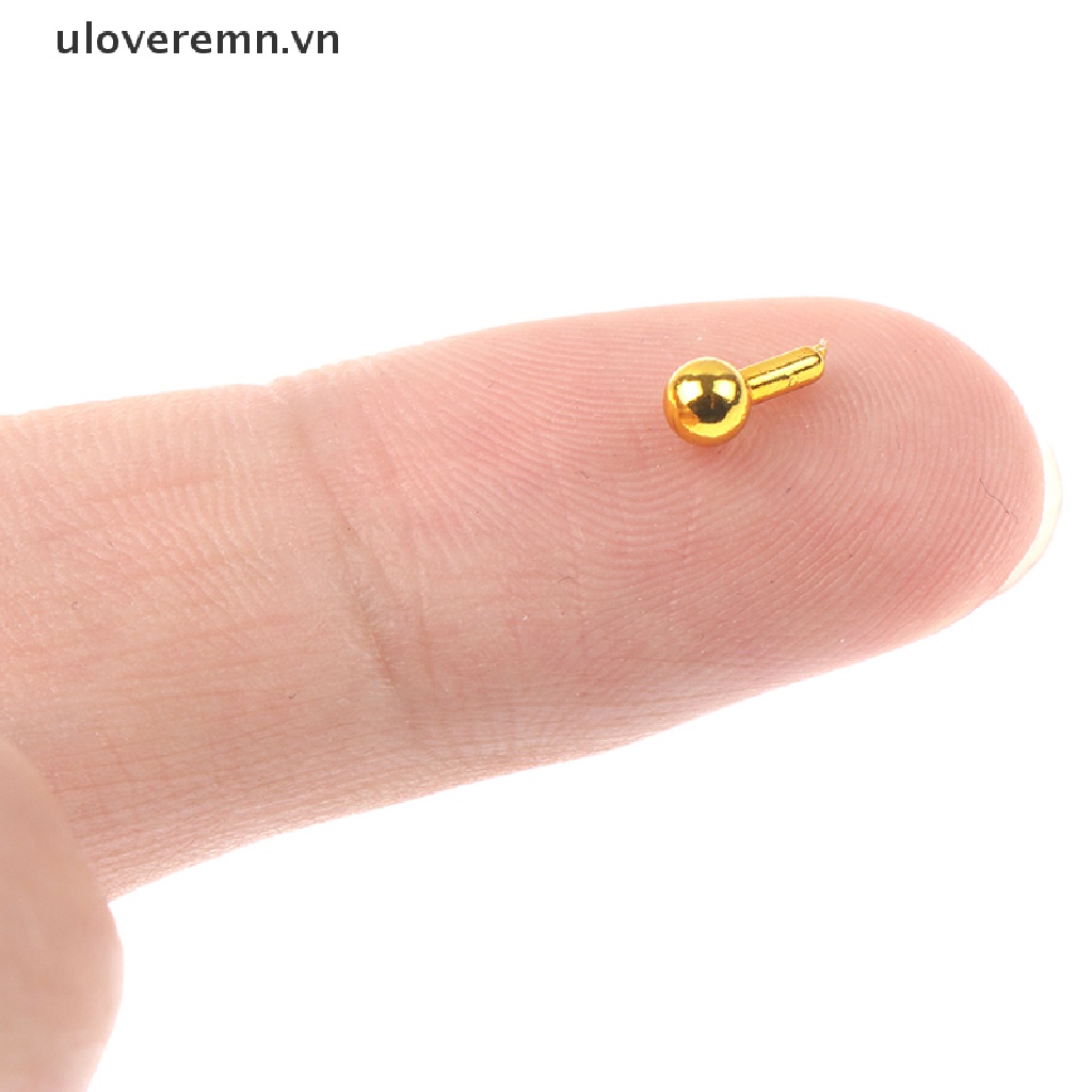 Set 12 Tay Nắm Ngăn Kéo Mini Màu Vàng Tỉ Lệ 1 / 12 Trang Trí Nhà Búp Bê