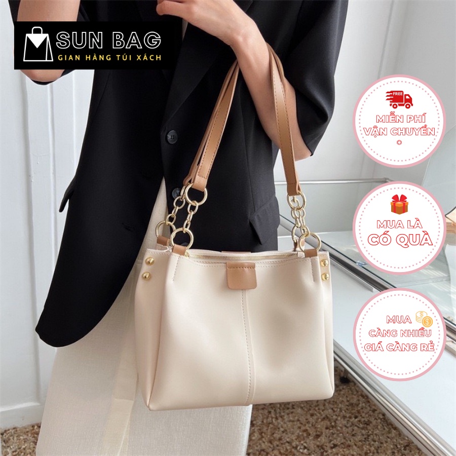 Túi Tote nữ SUN Bag, túi đi chơi, đi học, đi làm, da cao cấp, thời trang, sang trọng SB437 | BigBuy360 - bigbuy360.vn