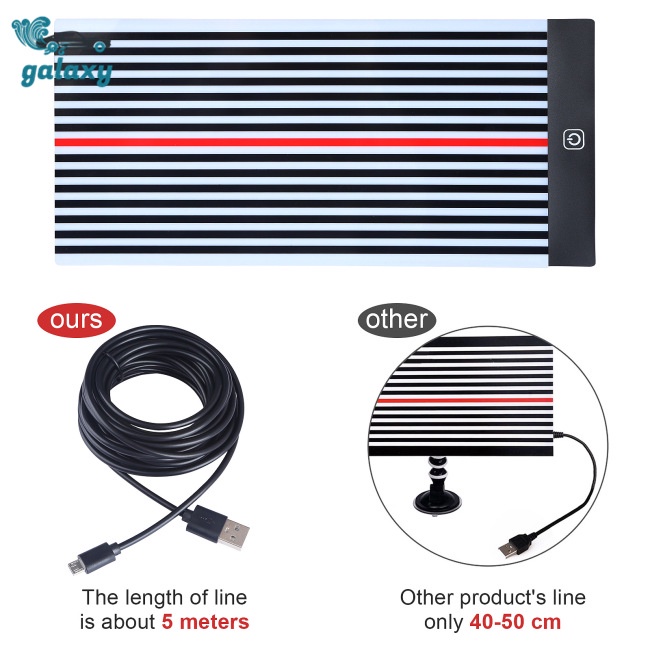 Galaxy Dụng Cụ Sửa Chữa Vết Lõm Xe Hơi Có Đèn Led Sạc Cổng Usb Chuyên Dụng