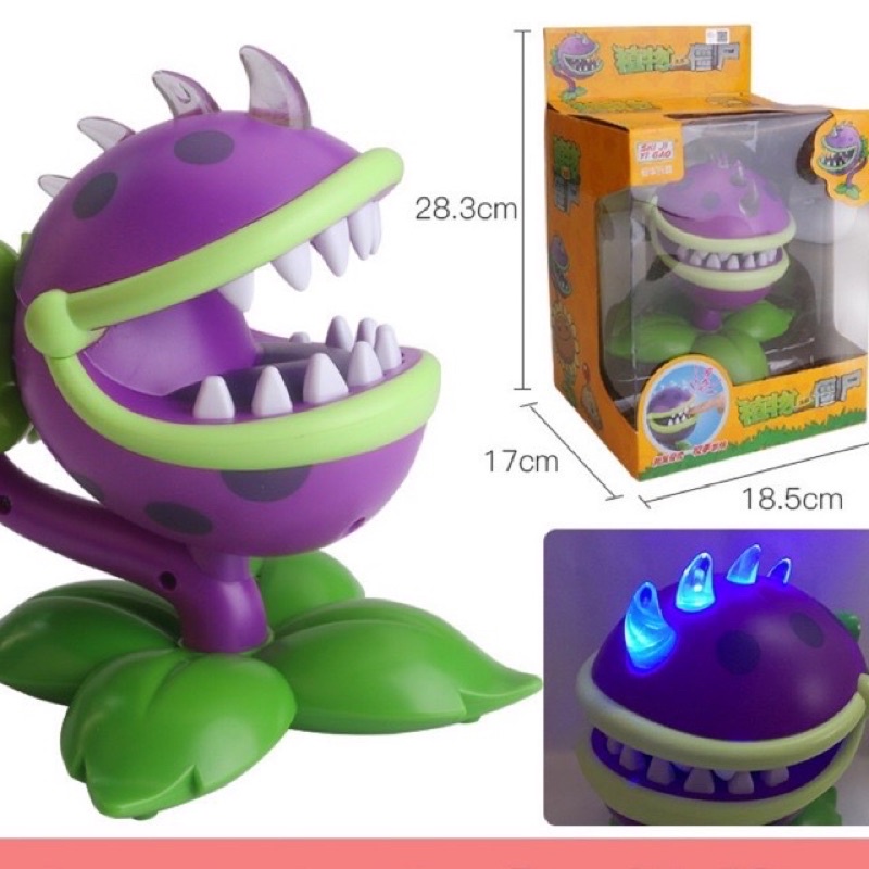 Đồ chơi cá sấu cắn tay zoombie, plant có đèn nhạc