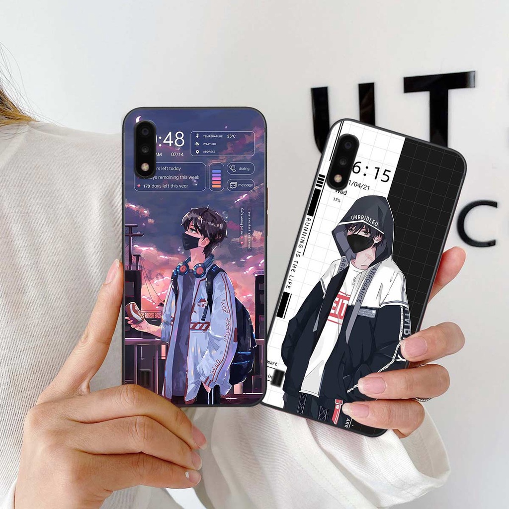 Ốp lưng Samsung A01 / A02 hình anime boy girl phong cách thời trang, ốp rẻ đẹp