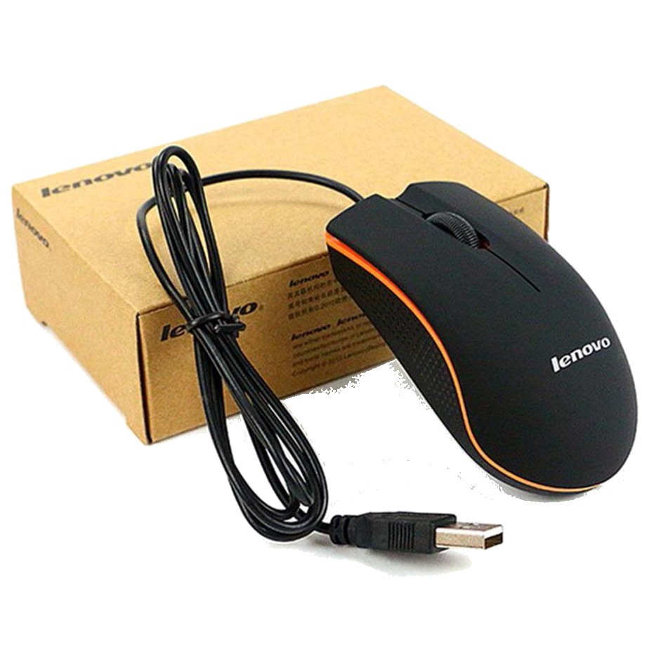 Chuột quang máy tính Lenovo Model M20, dây cắm USB - Dùng cho tất cả các loại máy tính
