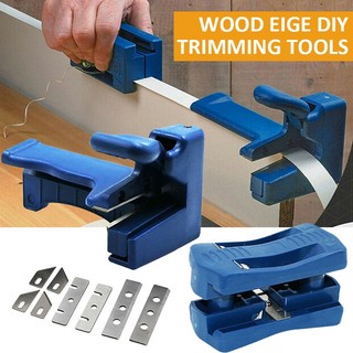 Tocawe New Double Edge Trimmer Hand Woodworking Straight Laminate Edge Banding Machine