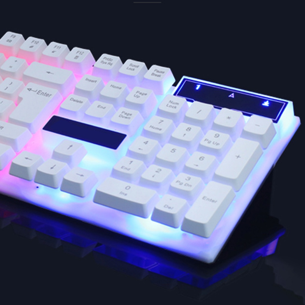 1 Bộ Chuột Và Bàn Phím TX30 3D Không Trượt Có Đèn Nền Nhiều Màu Siêu Mỏng