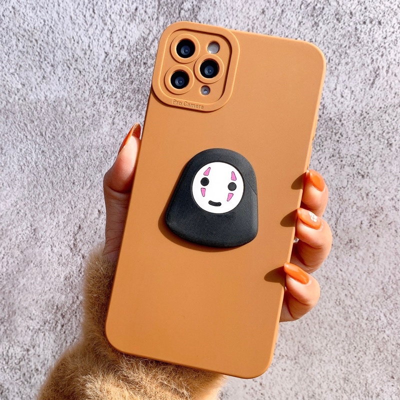 Ốp lưng ip pro camera đen - nâu kèm hoạ tiết vô diện dành cho ip 8p/x/xsm/11pm/12pm/13/13pm/14/14pm