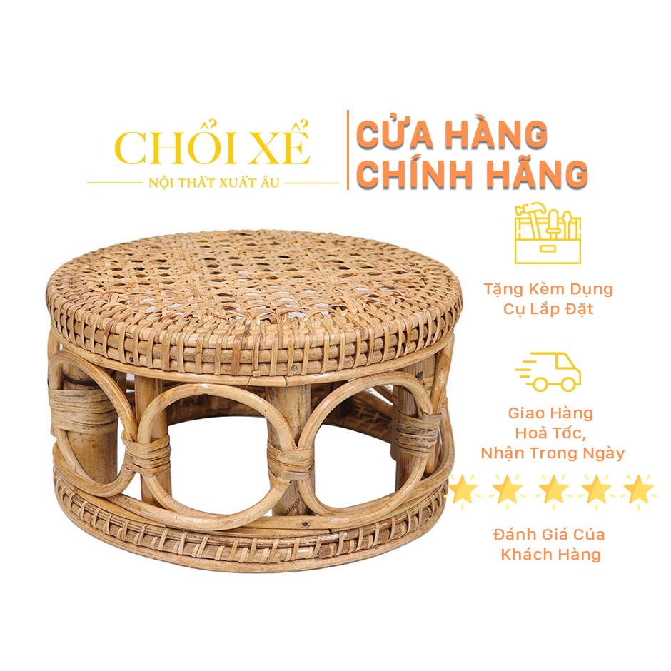 Bộ 2 Đôn Mây Trang Trí - Chổi Xể