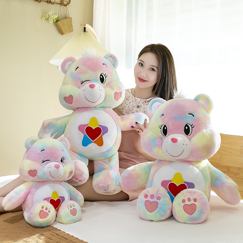 CATIMINI Thú Nhồi Bông Hình Gấu Màu Cầu Vồng Dễ Thương