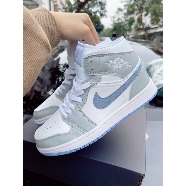 GIÀY THỂ THAO SNEAKER JD SÓI XÁM , JD XÁM VỆT XANH BẢN CAO CẤPA