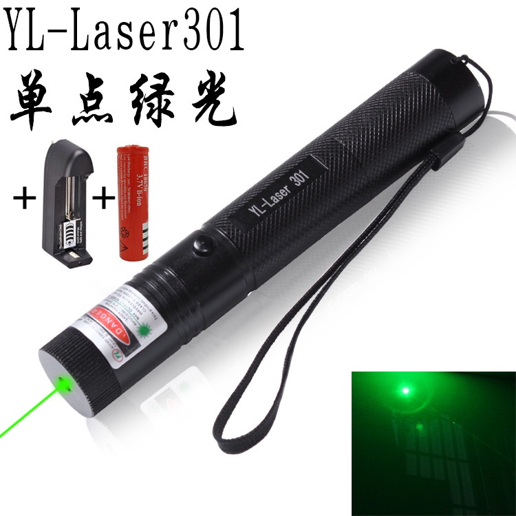 Đèn Pin Laser 301 Điểm Đơn Màu Tím / Xanh Lá / Đỏ