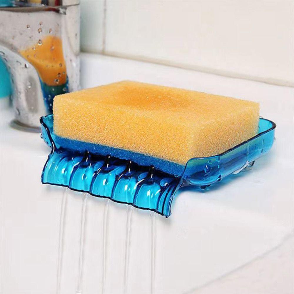 Giá Đỡ Xà Phòng Bằng Nhựa Chống Trượt Có Giác Hút Cho Nhà Bếp Nhà Tắm
