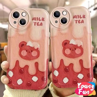 ốp lưng Gấu dâu tây  IPHONE 6/6plus/6s/6splus/7/7plus/8/8plus/x/xr/xs/11/12/13/pro/max/plus/promax iphone case