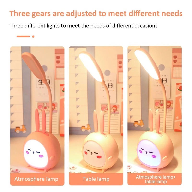 Đèn LED Ba Tốc Độ Cổ Ngỗng Nhiều Màu Sắc Tùy Chỉnh Kèm Sạc USB Tiện Dụng Cho Gia Đình / Văn Phòng