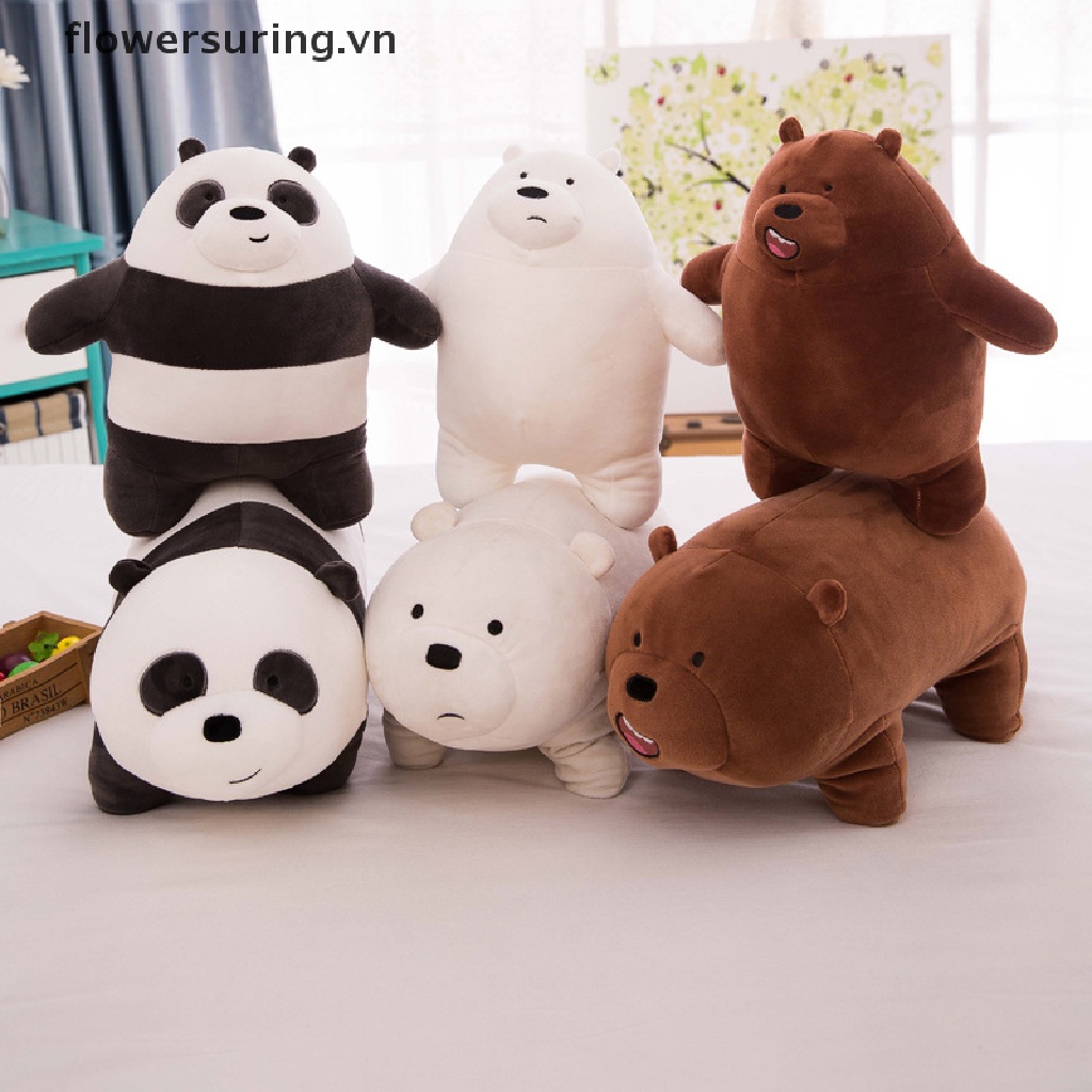 Gấu Bông 25cm We Bare Bears Mềm Mại Trang Trí Nhà Cửa