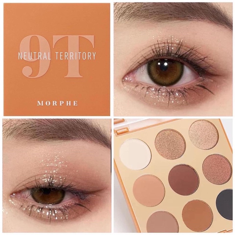 - Bảng mắt Morphe 9T Neutral Territory Eyeshadow Palette