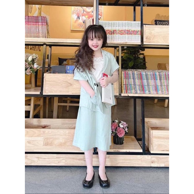 Rập Giấy 30125 - Set Blazer tay ngắn, Chân váy midi maxi