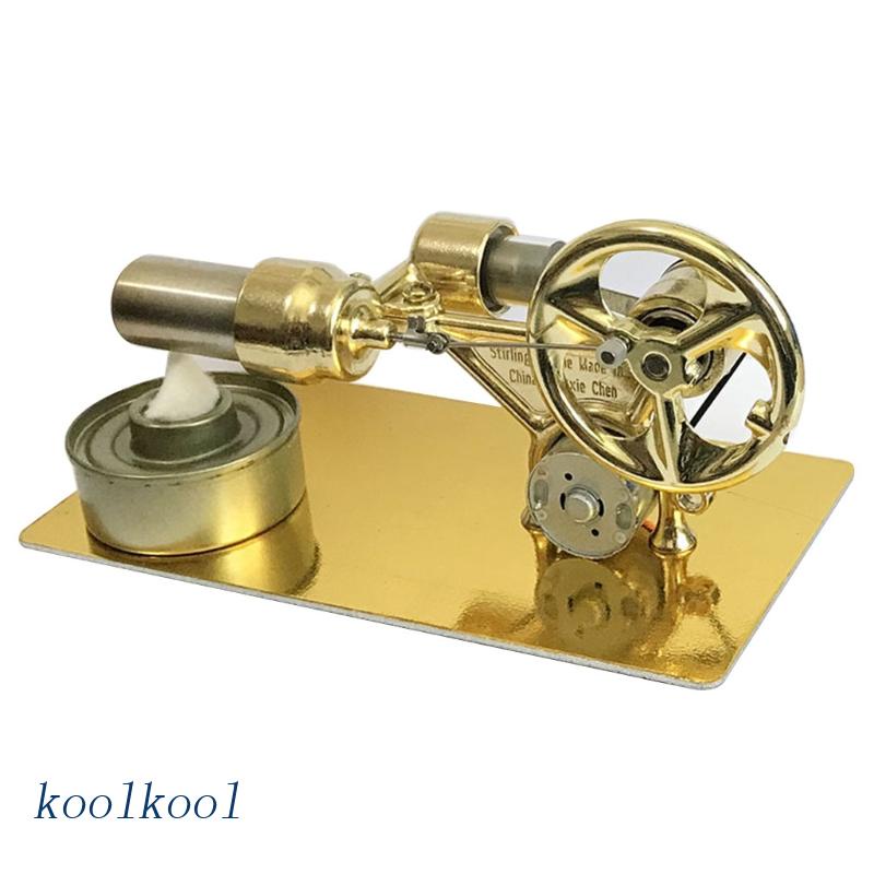 Động Cơ Stirling Phát Điện Không Khí Nóng Bằng Kim Loại