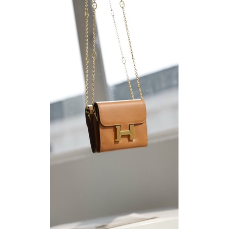 Ví Hermes Constance bản supersale size 14cm 3 màu fullbox da epsom
