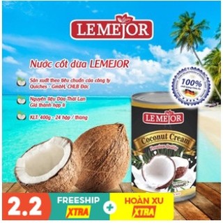 Nước Cốt Dừa Lon Thái Lan Lemejor 400g