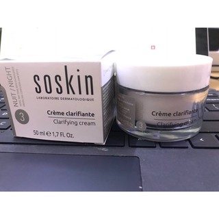 Kem dưỡng trắng da ban đêm Soskin Clarifying Cream 50ML