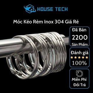 Móc treo rèm móc khoen inox treo màn cửa tròn có thể tháo rời ht394-5