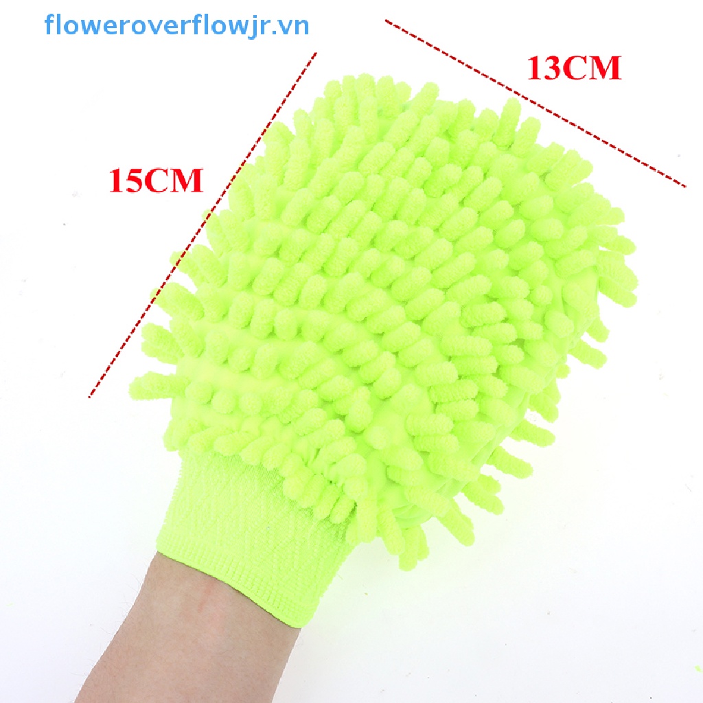 Găng Tay Rửa Xe Hơi Bằng Sợi Microfiber Mềm Mại