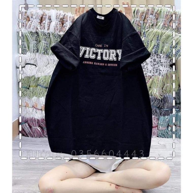 [ Rẻ Vô Địch ] Áo Thun Tay Lỡ 3158 Cotton Khô Form Rộng Nam Nữ Unisex VICTORY