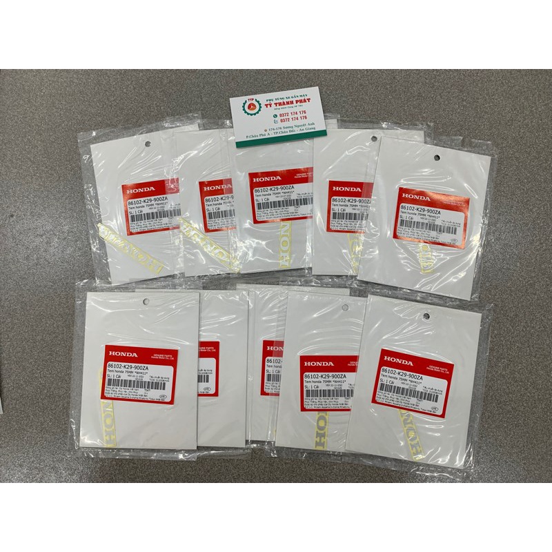 Tem đuôi dè sau SH Mode 75mm  zin honda