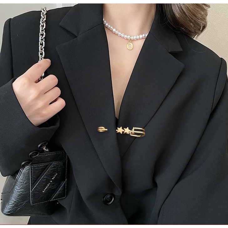 Ghim băng vàng cài áo/váy, đai quần thu nhỏ eo điều chỉnh thắt lưng/trang trí Tatitava