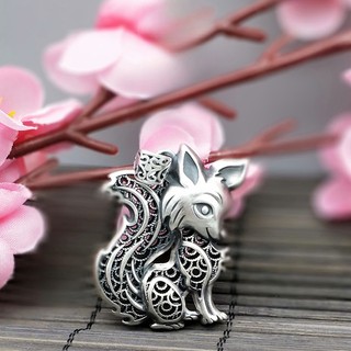 Dây chuyền bạc mặt hình con cáo thời trang